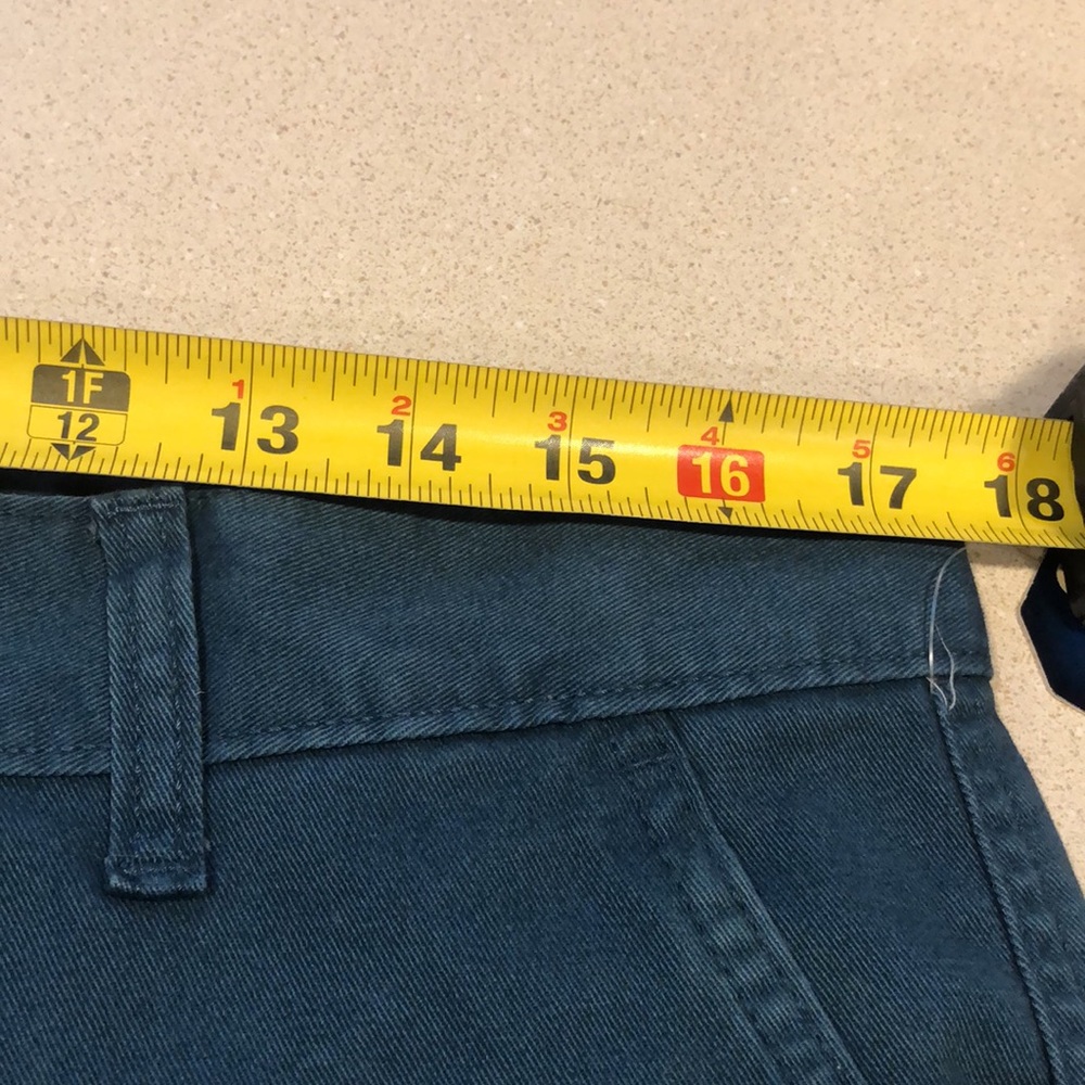 FADED GLORY MENS FLAT FRONT TWILL SHORTS DARK TEAL SIZE 36 NEW WITH TAGS - Picture 8 of 10